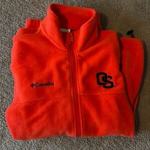 Gently used Columbia Oregon State fleece jacket
